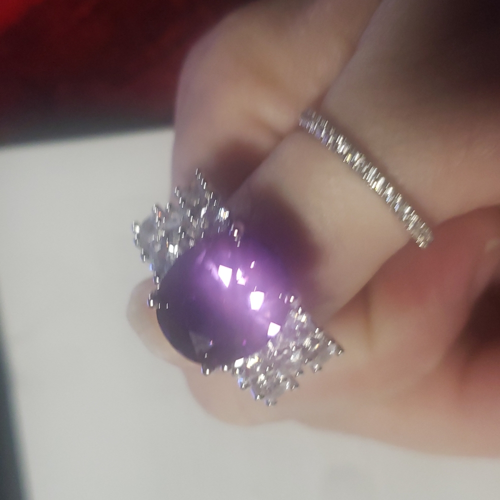 7.2 cut gorgeous Sapphire & Tanzanite natural gemstone